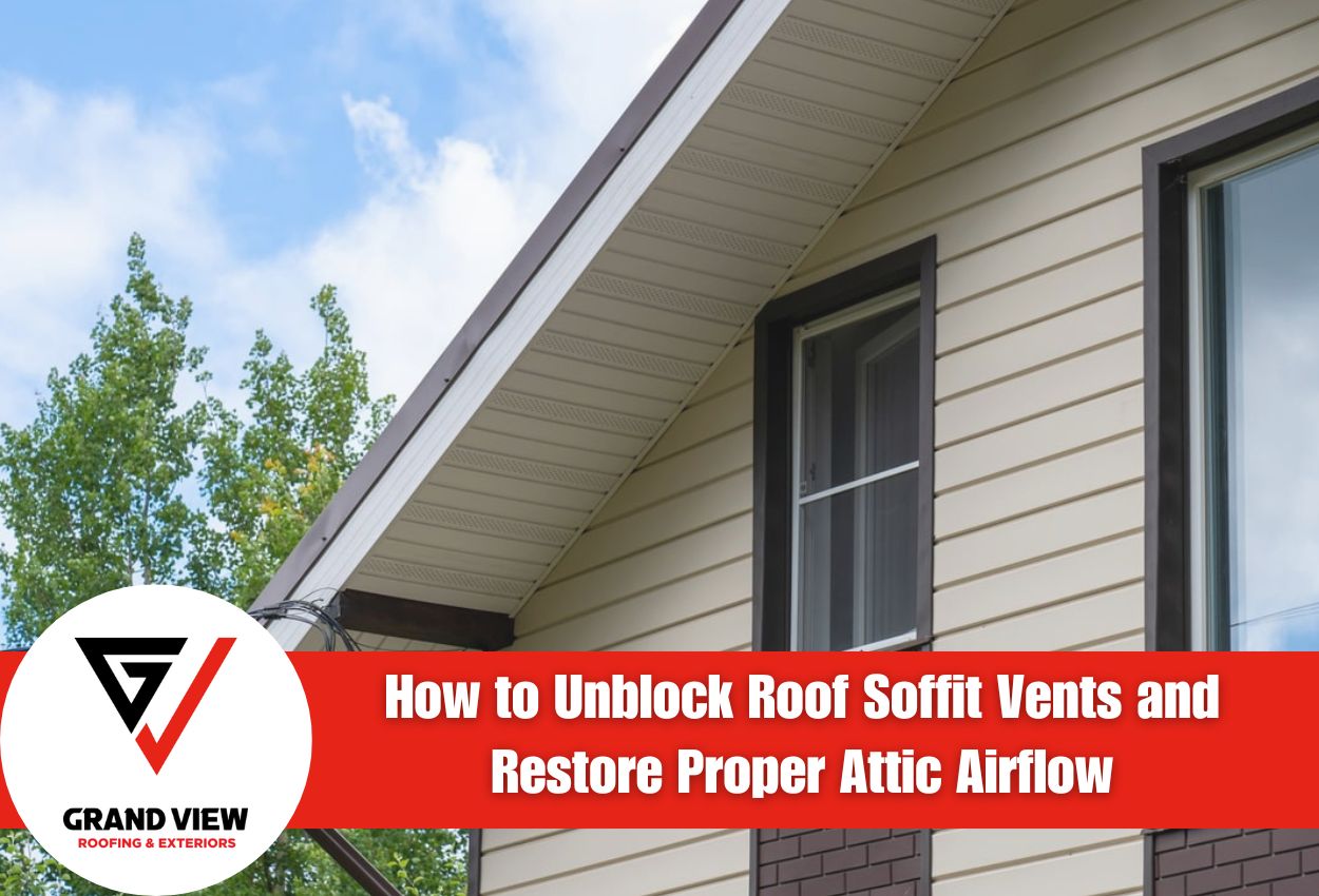 How to Unblock Roof Soffit Vents and Restore Proper Attic Airflow