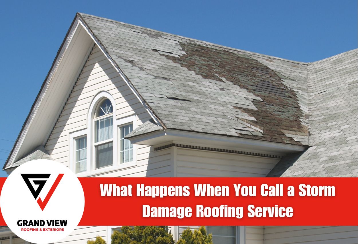 What Happens When You Call a Storm Damage Roofing Service
